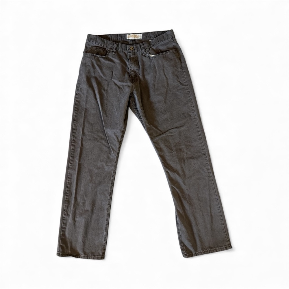 Wrangler Men's Straight Fit Dark Gray Jeans